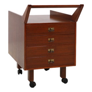 Model CM24 Chest of Drawers on 4 Wheels by Franco Albini for Poggi, Italy, 1958 For Sale