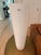 Mid-Century Modern Tall Modern Frosted White Art Glass Vase – Handmade in Poland For Sale - Image 3 of 7