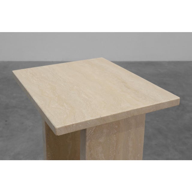 Mid-Century Travertine Console, Belgium, 1980s For Sale - Image 4 of 11