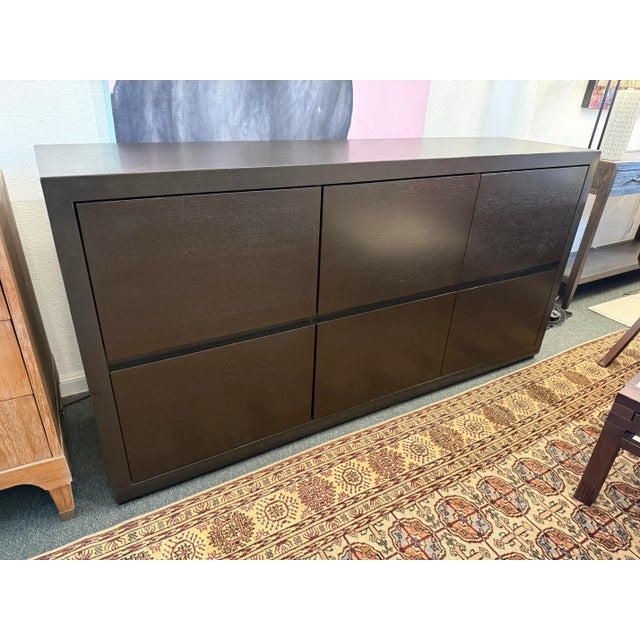 Contemporary Contemporary Six Drawer Dresser + Credenza For Sale - Image 3 of 15
