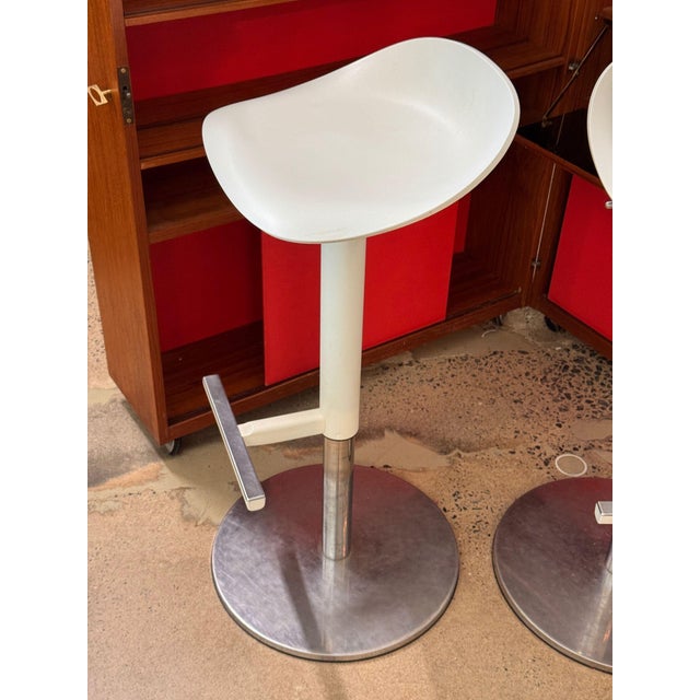 Mid Century Modern Teak Folding Bar With Red Interior For Sale - Image 6 of 14