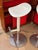 Mid Century Modern Teak Folding Bar With Red Interior For Sale - Image 6 of 14