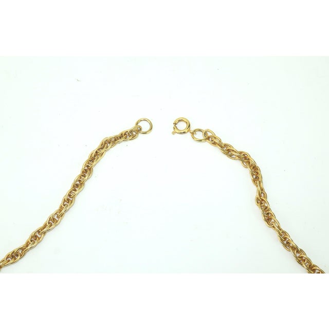 Gold Articulated Fish Pendant Rope Chain Necklace, 1960's For Sale - Image 8 of 10