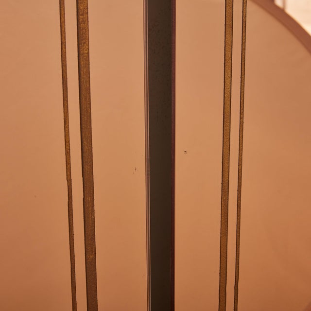 Pink Pair of Rose Gold Back Painted Mirrors No. 06, France 1920s For Sale - Image 8 of 11