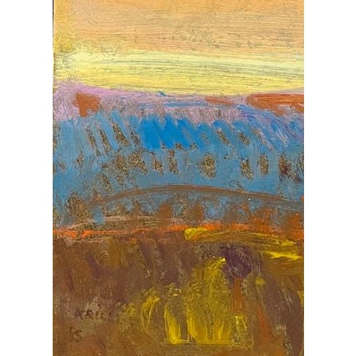 Jean Krille, Landscape 147, 1985, Oil on Masonite For Sale - Image 4 of 10