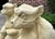 Brown Vintage English Statues Garden Figures Gargoyles Seated Cast Stone Pair For Sale - Image 8 of 18