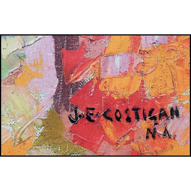 Figurative Mid 20th Century Technicolored Portrait, John E. Costigan For Sale - Image 3 of 4