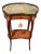 Classic French Transition Marble Top Side Table For Sale
