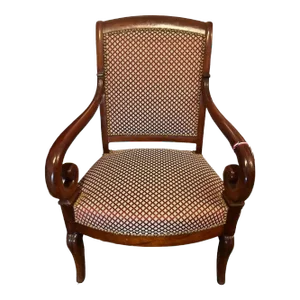 19th Century English Mahogany Armchair Circa 1870
