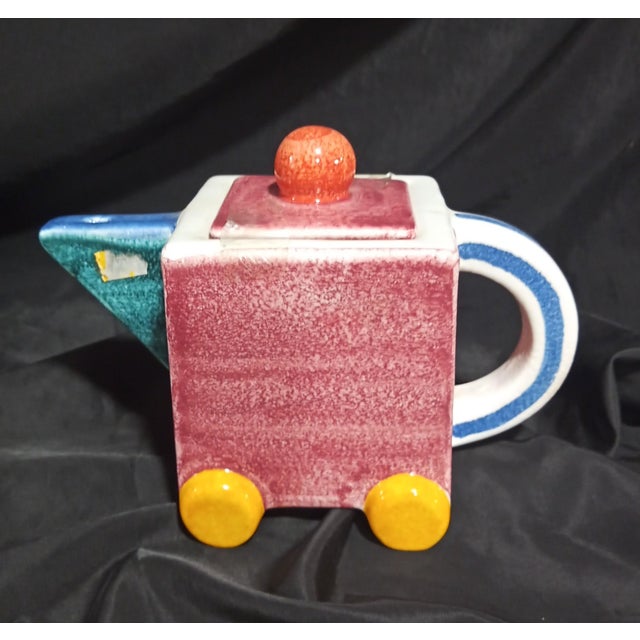 Postmodern Spanish Teapots from Cerámicas Benlloch, 1990s, Set of 5 For Sale - Image 3 of 12