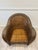 Chestnut French Vintage Wicker Armchair With Ottoman by Chez Pluie For Sale - Image 8 of 12