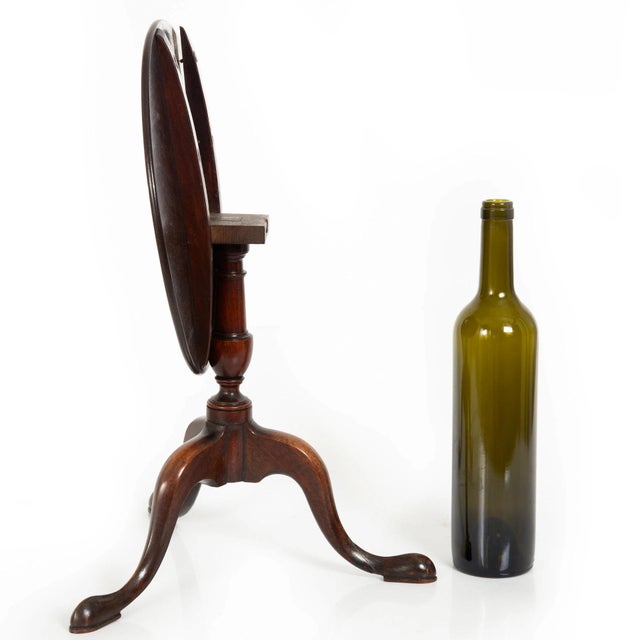 Rare English Queen Anne Antique Miniature Salesman Sample Tilt-Top Table For Sale - Image 16 of 16