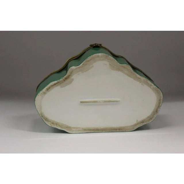 Porcelain Box with Flower Decoration, 1940s For Sale - Image 11 of 13