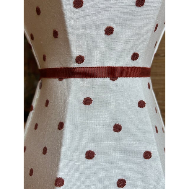 Hourglass Polka Dot Lampshade For Sale - Image 4 of 4