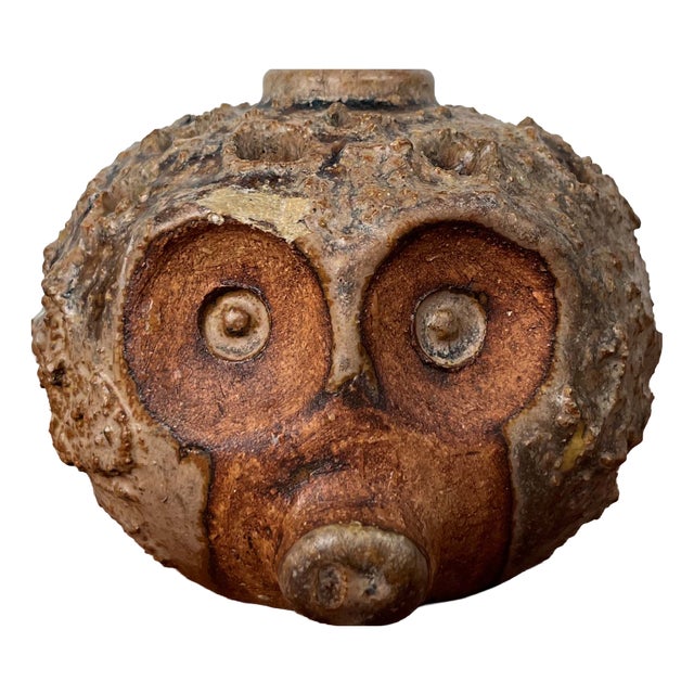 Mid-Century Modern Danish Studio Pottery Hedgehog Candleholder from Sejer Keramik, 1960s For Sale