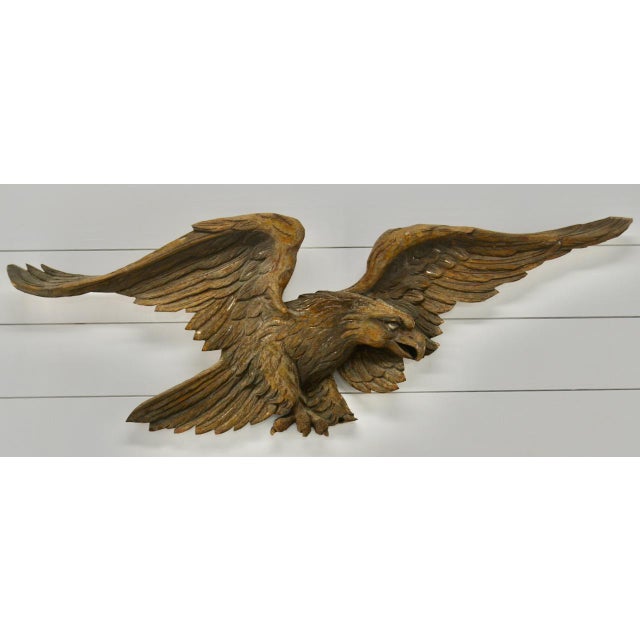 Antique Hand Carved Wood Eagle Chairish