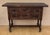 Brown Spanish Hand Carved Console With Two Drawers, 1930s For Sale - Image 8 of 10