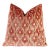 Spiced Coral 22x22 Velvet Throw Pillow With Feather Down Insert For Sale