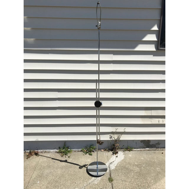 Modern 1970s Vintage Robert Sonneman Chrome Floor Lamp For Sale - Image 3 of 13