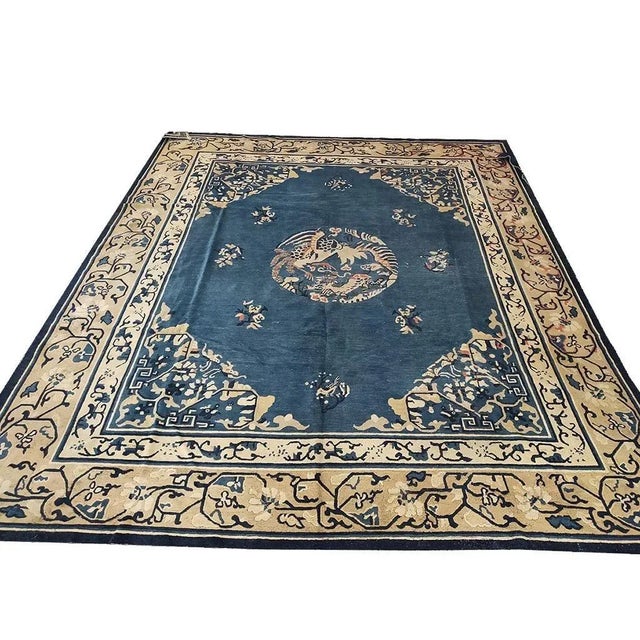 Early 20th Century Chinese Peking Carpet ( 10' x 11'10" - 305 x 360 ) For Sale In New York - Image 6 of 6