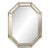 Octagonal Gilt Triple Frame Beveled Mirror For Sale