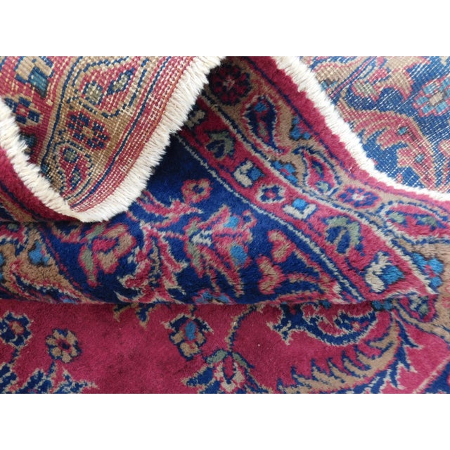 1940s Mid Century Vintage Hand-Knotted Turkish Rug. 8'9"x 11' For Sale - Image 12 of 13