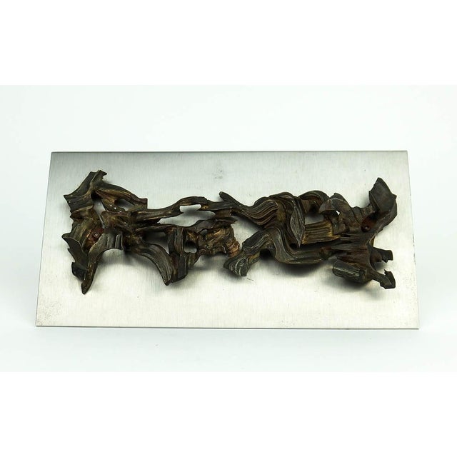 Gray Abstract Sculpture in the style of Jean Campa, 1980s For Sale - Image 8 of 8