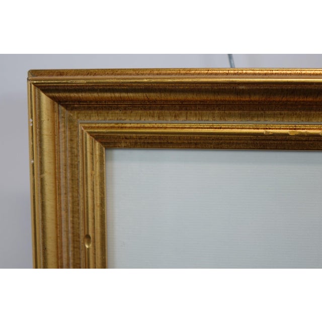 "In the Garden" - Early 20th Century Print Oil on Canvas Signed on the Bottom, Framed For Sale - Image 4 of 10