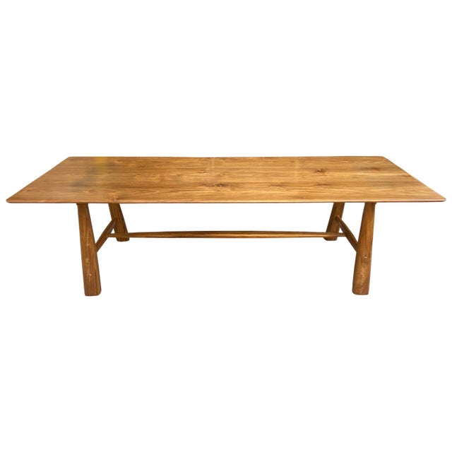 Andrianna Shamaris Midcentury Couture Teak Wood Dining Table For Sale - Image 15 of 18
