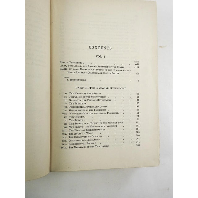 American 1888 the American Commonwealth by James Bryce Books - a Pair For Sale - Image 3 of 6