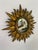 Vintage Mid 20th Century 12.5" Gilded Sunburst Accent Wall Mirror For Sale - Image 12 of 18
