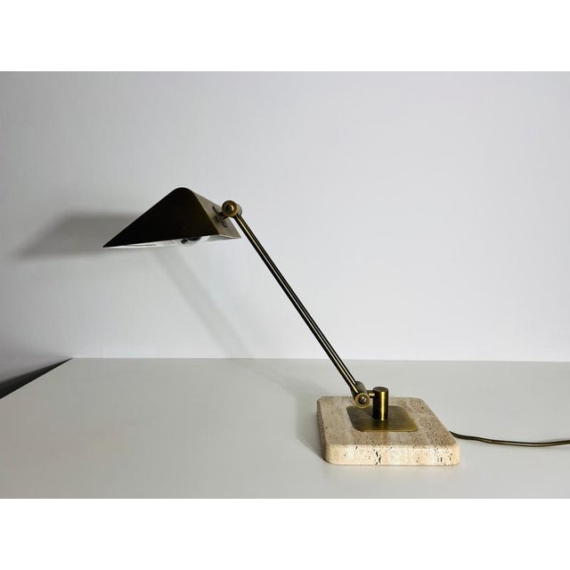 Brass and Marble Table Lamp, Italy, 1960s For Sale - Image 6 of 10