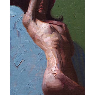 Outstretched by Matt Talbert | Oil On Linen Panel Figure of a reclining nude woman. For Sale