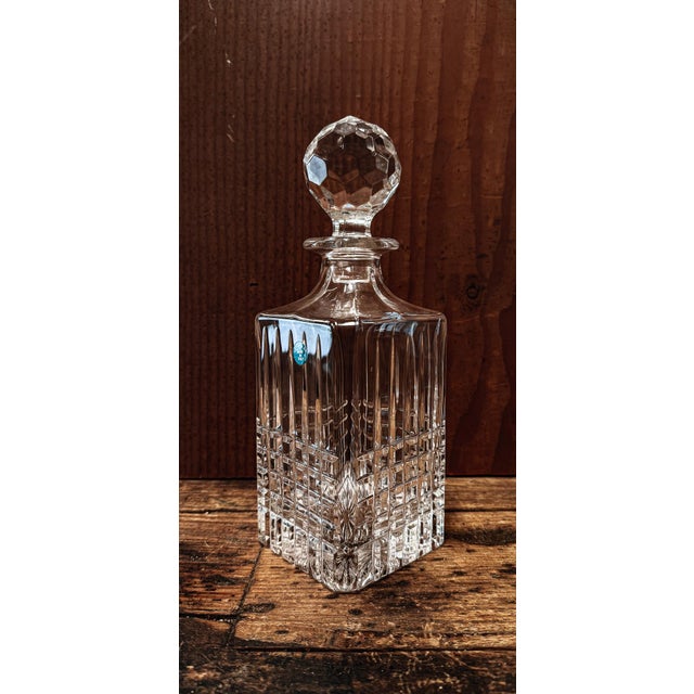 Glass Mid 20th Century Tiffany & Co Crystal Decanter With Stopper For Sale - Image 7 of 13