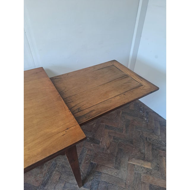 Antique French Cherrywood Farmhouse Table, 1860 For Sale - Image 9 of 10
