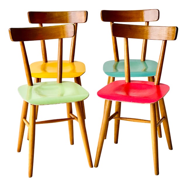 Kitchen Chairs from Ton, 1960s, Set of 4 For Sale
