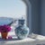 Turkish Handmade Ceramic Ata Vase (30cm) Turquoise Relief Floral with Scale Texture For Sale - Image 3 of 9