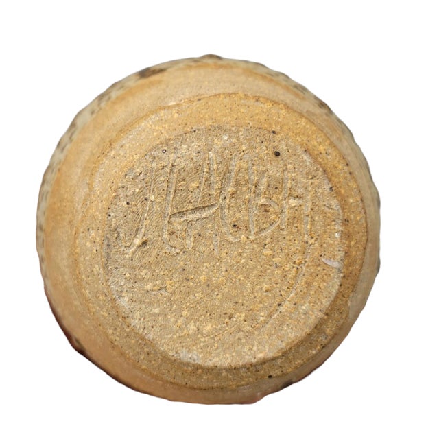 Asian Inspired Studio Pottery Stoneware Urn Ginger Jar For Sale - Image 10 of 14