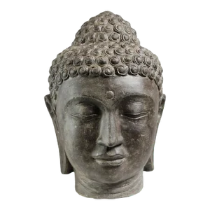 Vintage Cast Faux Stone Buddha Head