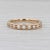 Metal 0.20ctw Diamond Wedding Ring 14k Yellow Gold Stackable Anniversary Band Size 4.5 For Sale - Image 7 of 8