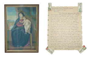 R Russell, The Madonna and Child, 1965, Oil Painting