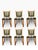 Here is a set of six Danish modern dining chairs designed by Henning Kjærnulf, with solid oak frames. They show his...