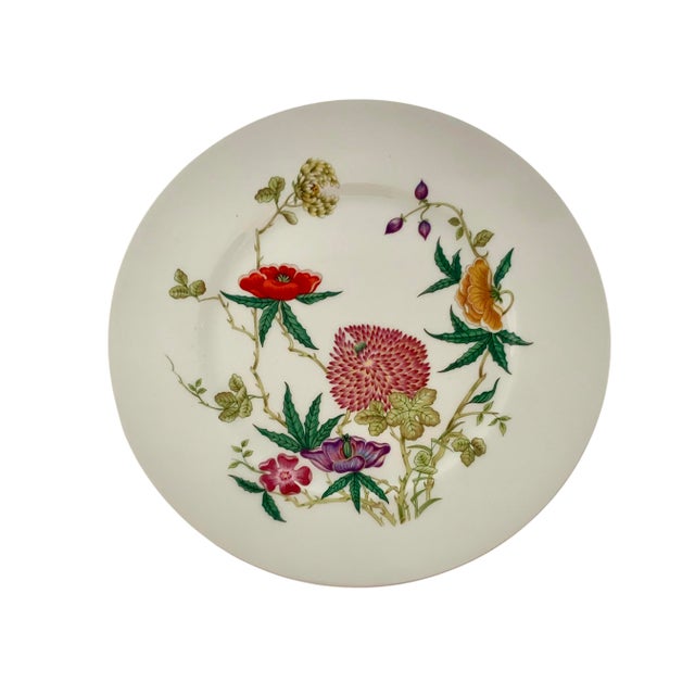 This Limoges Salad Plate set features a beautiful floral design, hand-painted on delicate porcelain. Made in France by...