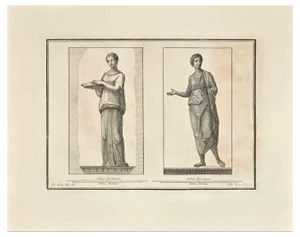Giovanni Morghen, Ancient Roman Characters, Etching, 18th Century