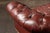 Late 20th Century Tufted Leather Chesterfield Sofa in Burgundy For Sale - Image 10 of 15