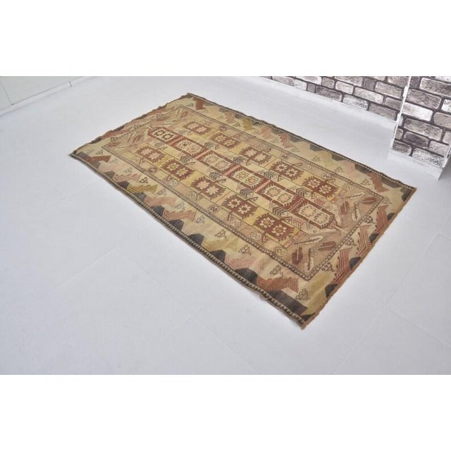 Antique Oushak Handmade Floor Rug For Sale - Image 10 of 10