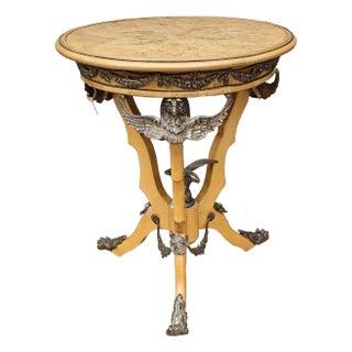 Renaissance Revival Style Ormolu Mounted Burlwood Table For Sale