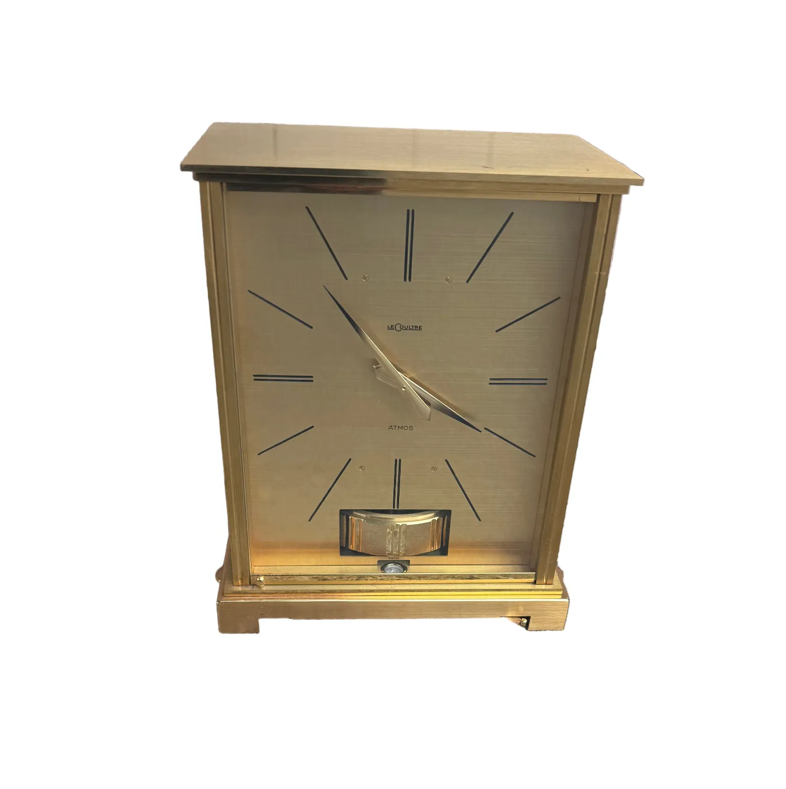 Vintage Jaeger LeCoultre Atmos Desk Clock Embassy VII | Chairish
