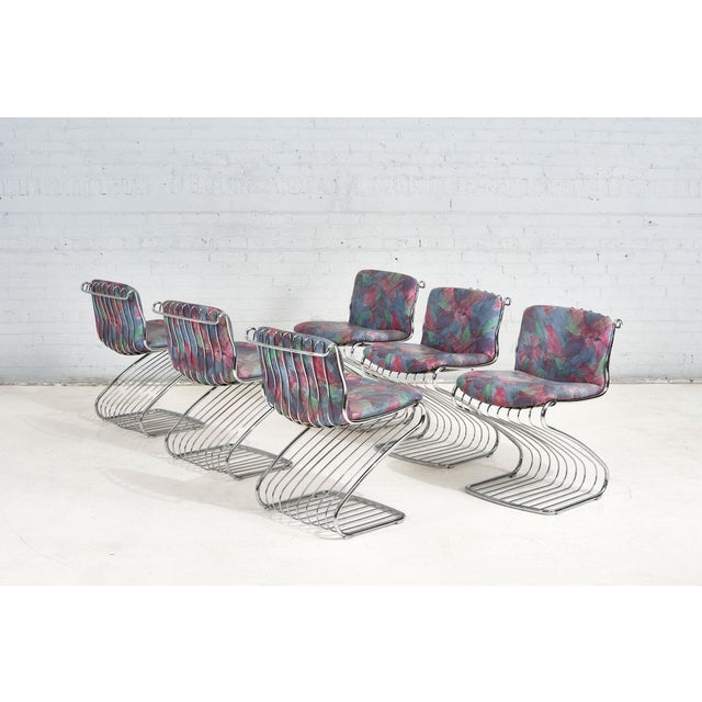 6 Steel Gastone Rinaldi Dining Chairs for Rima, Italy 1970 For Sale In Chicago - Image 6 of 12
