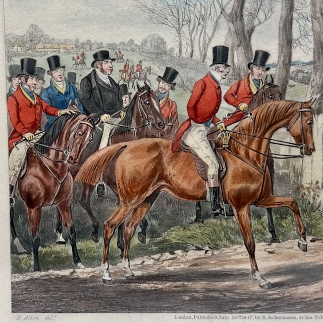 Henry Alken, Horse Engraving, 1847, Etching, Framed For Sale - Image 3 of 12